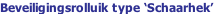 Beveiligingsrolluik type ‘Schaarhek’